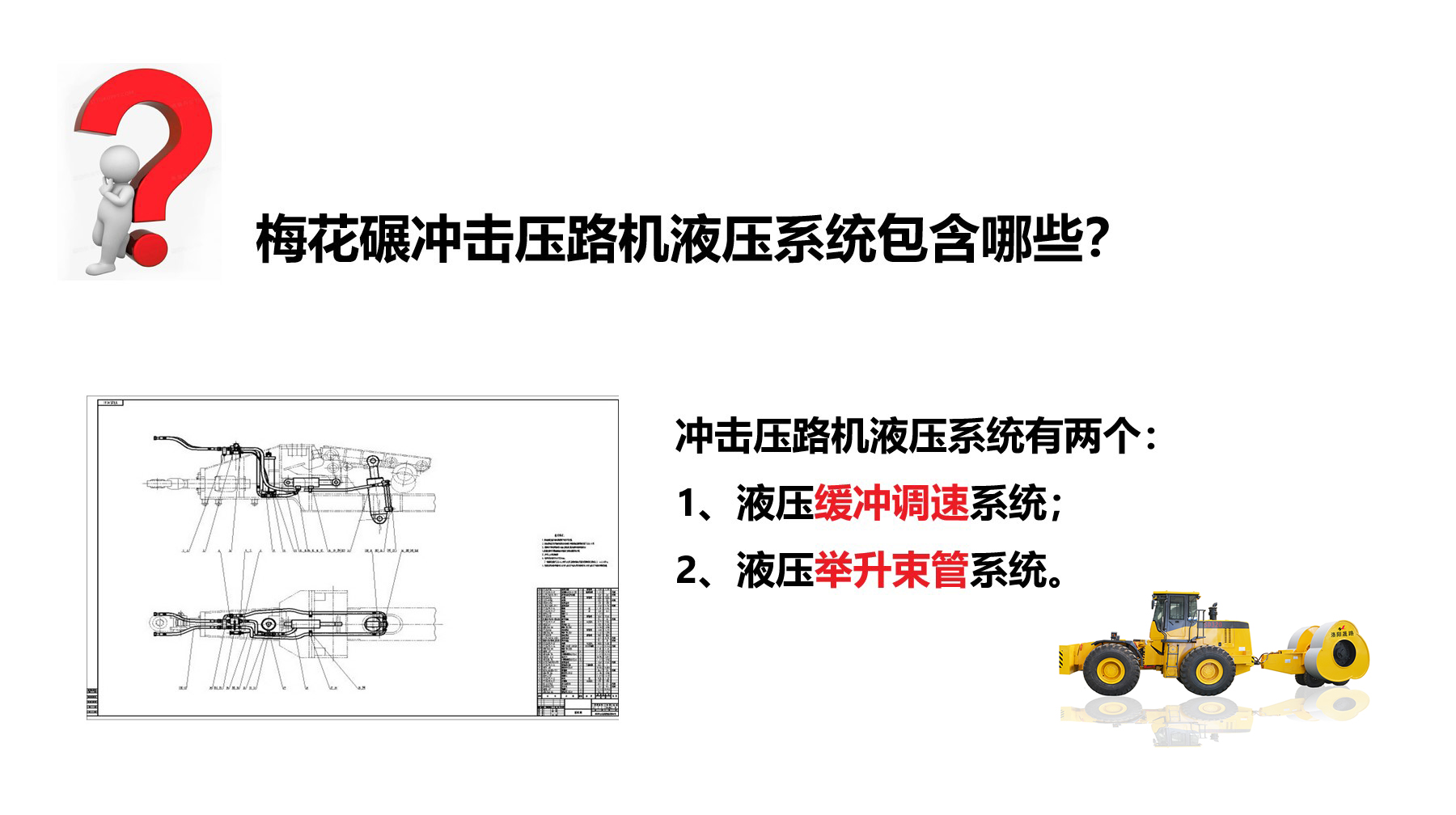 沖擊碾液壓系統(tǒng)有哪些？作用是什么？